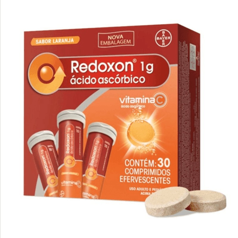 Redoxon 1g Laranja Acido Ascorbico c/3 Tubos