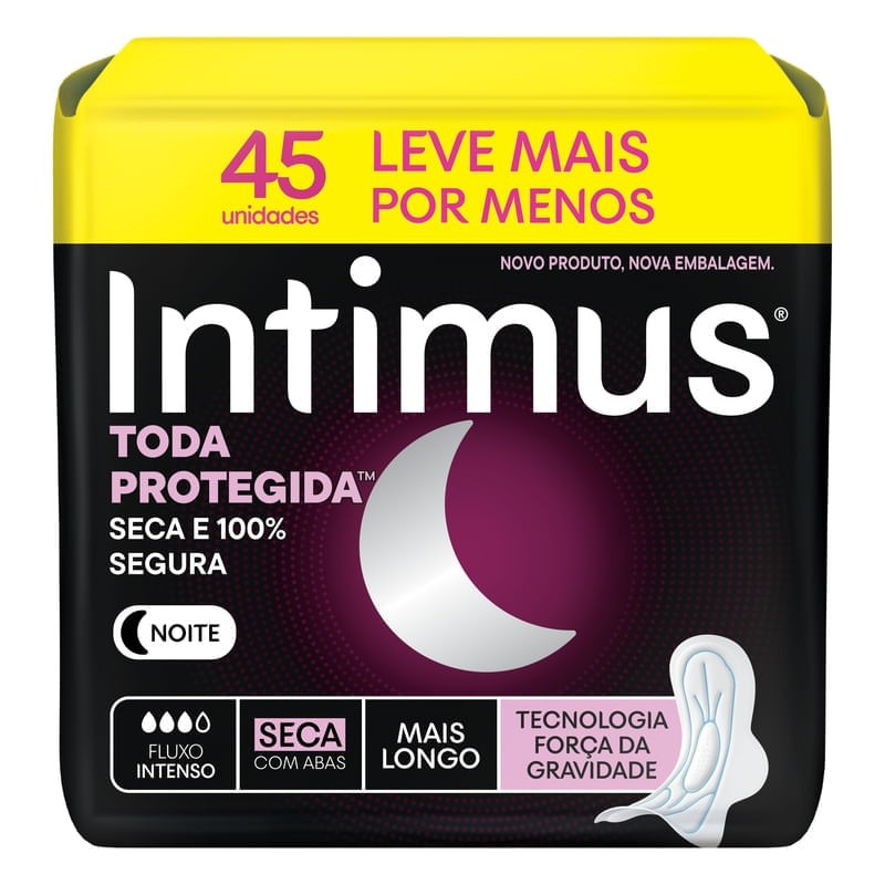Absorvente Intimus Noturno Extra Protecao 45 un