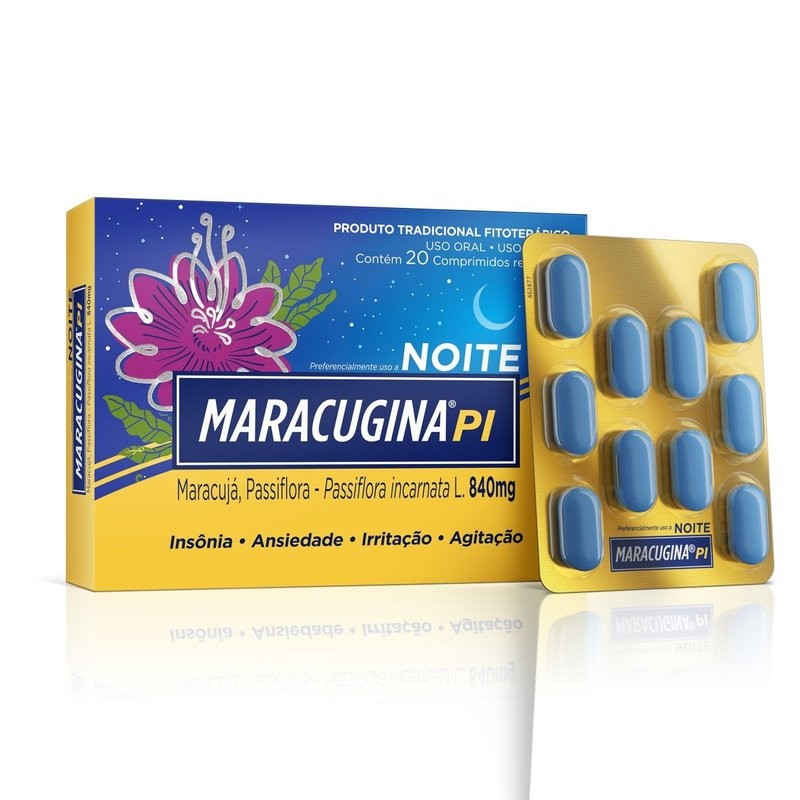 Maracugina Pi 840mg c/20 Comprimidos Rev