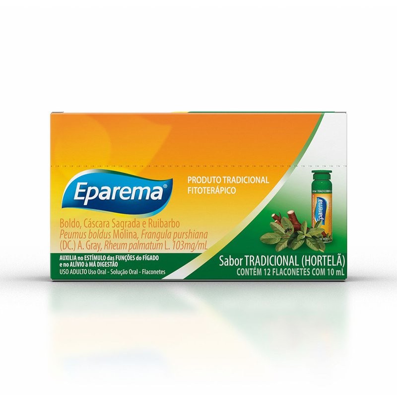 Eparema Tradicional Hortela 10ml c/12 Flaconetes