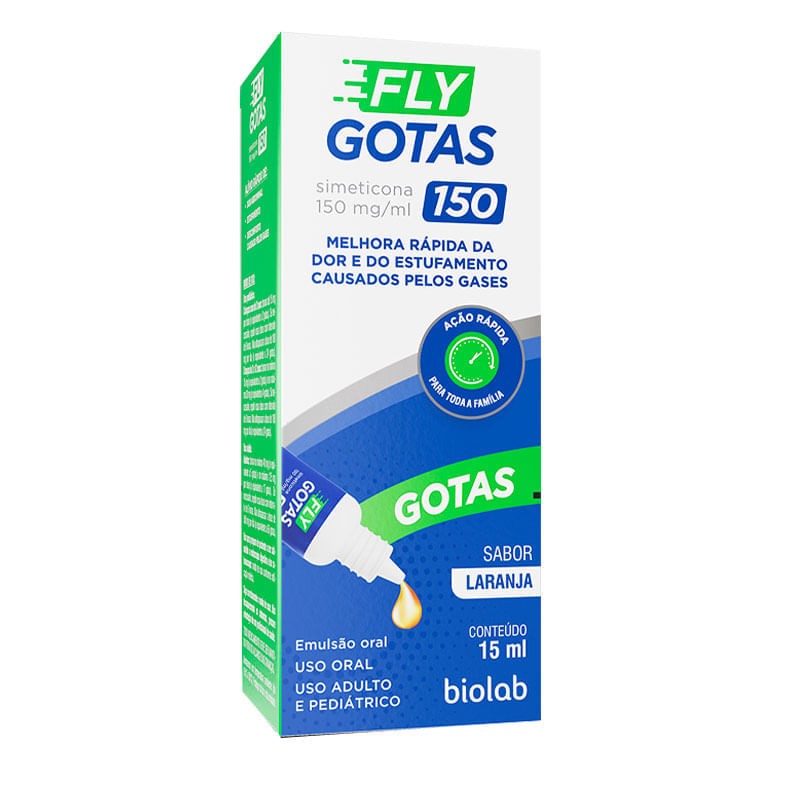 Fly Gotas 150mg/ml Biolab Uso Oral Laranja 15ml