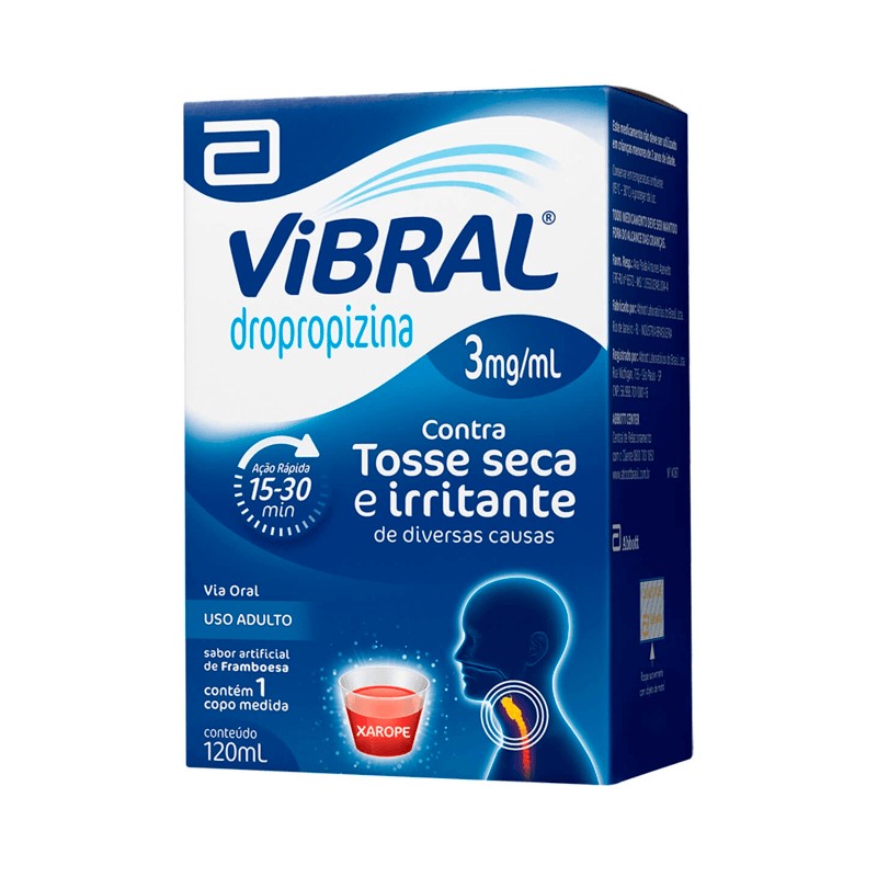 Xarope Vibral 3mg Adulto 120ml