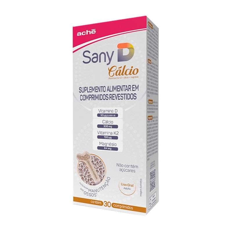 Sany D Calcio 2000UI c/30 Comprimidos Revestidos