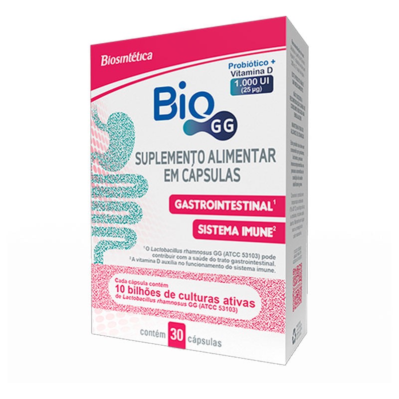 Suplemento Alimentar Bio Gg Caixa 30 Capsulas