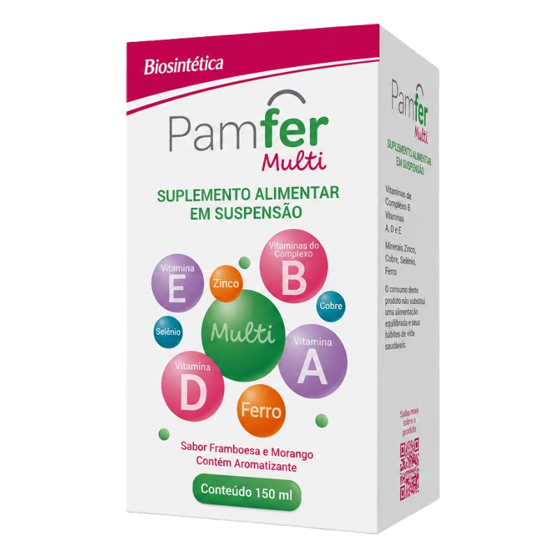 Pamfer Multi Suspensao c/sabor Framboesa E Morango 150ml