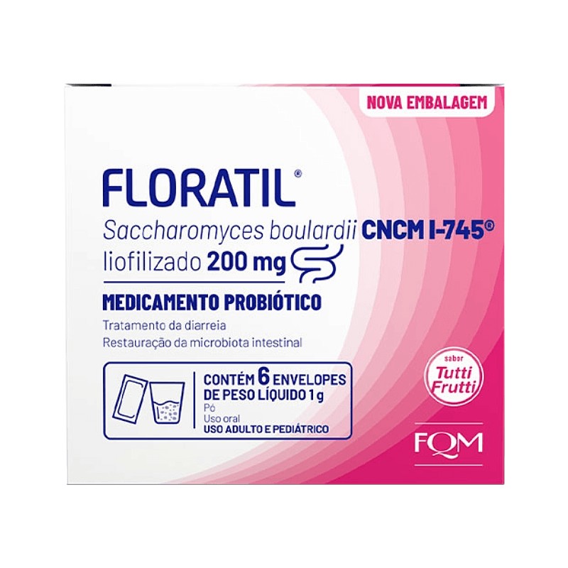 Floratil 200mg Pediatrico c/6 Envelopes