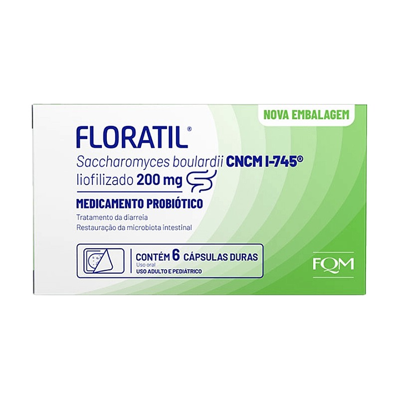 Floratil 200mg Blister c/6 Capsulas Gelatinosas Duras