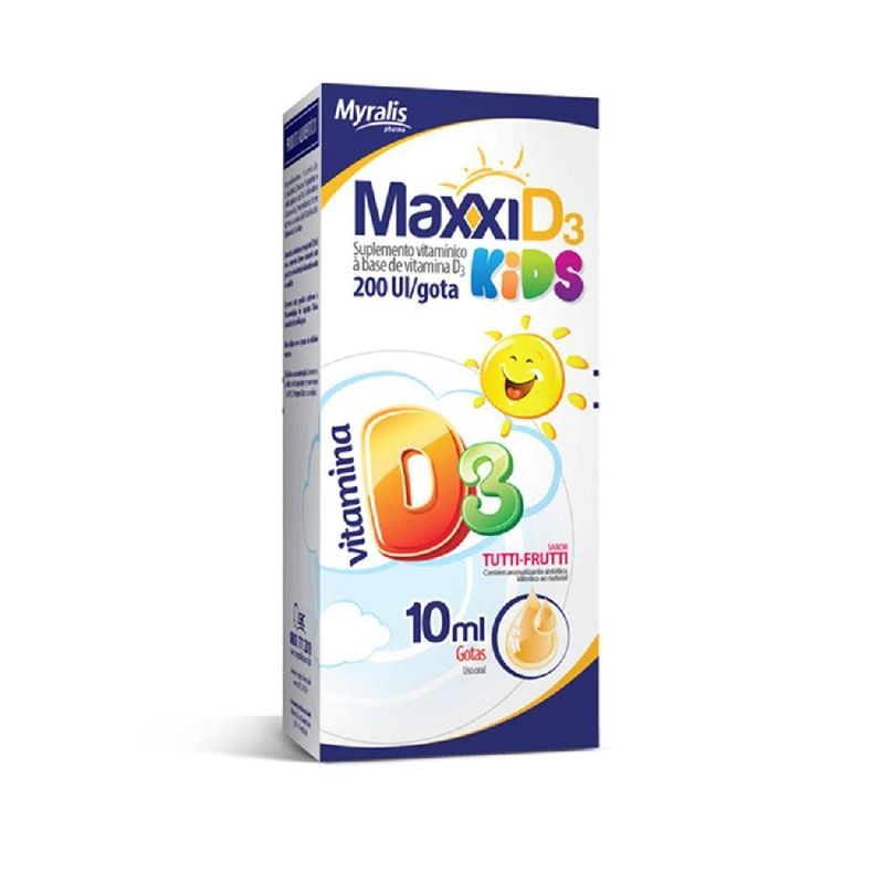 Maxxi D3 Gotas Kids 200UI 10ml