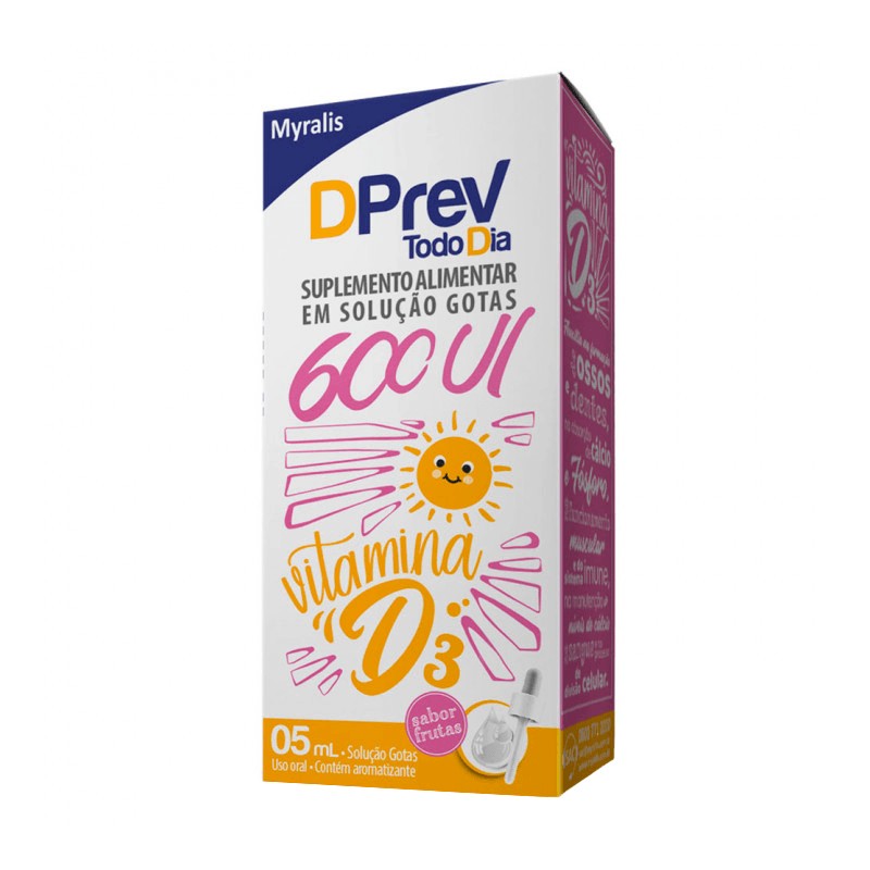 Dprev Todo Dia 600UI Solucao Gotas Oral 5ml