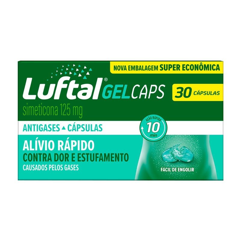 Luftal Gel 125mg c/30 Capsula Em Gel