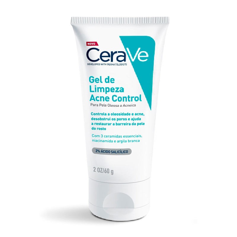 Gel De Limpeza Cerave Acne Control Pele Oleosa A Acneica c/ 60g