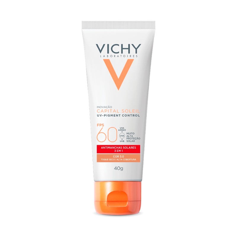 Protetor Solar Facial Vichy Capital Soleil Uv-pigment Control Fps60 Cor 3.0 40g