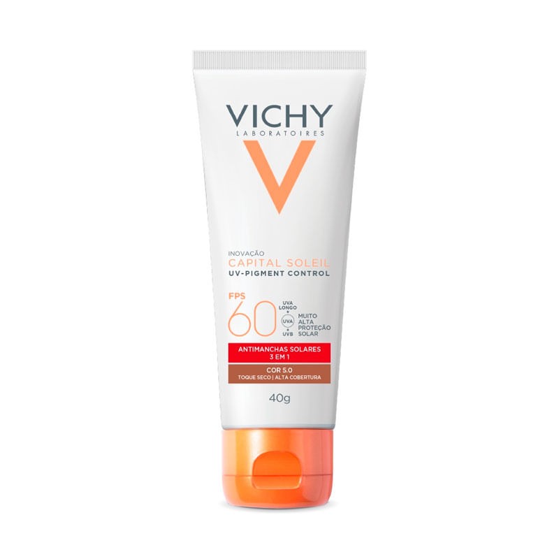 Protetor Solar Facial Vichy Capital Soleil Uv-pigment Control Fps60 Cor 5.0 40g