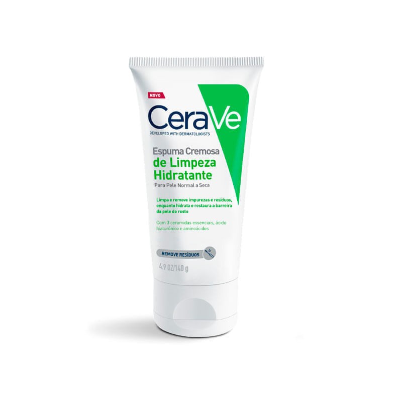 Espuma Cremosa De Limpeza Hidratante Cerave 140g
