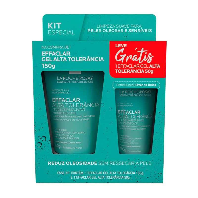 Pack Gel De Limpeza Facial La Roche-posay Effaclar Alta Tolerancia 150g + 40g