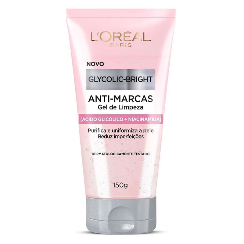 Gel De Limpeza Antimarcas L Oreal Paris Glycolic Bright Bisnaga 150g
